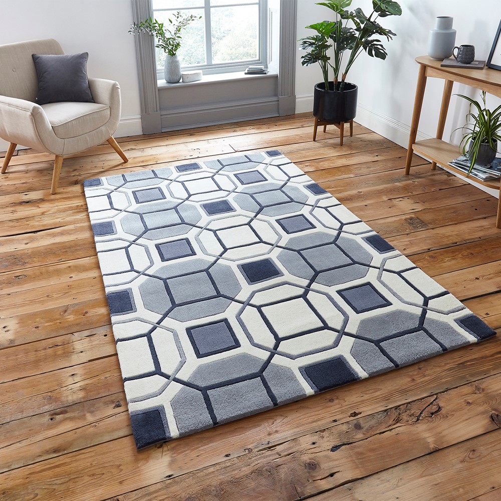 Hong Kong Rugs HK9238 in Ivory Grey